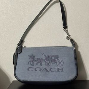 Coach Blue Wristlet Bag